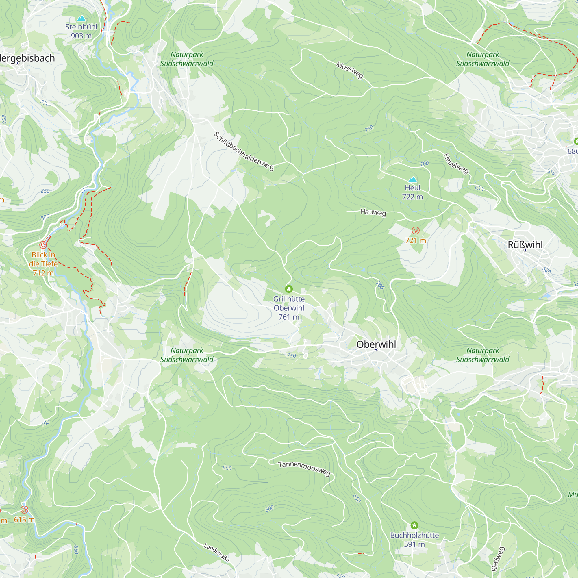 Grillhütte Oberwihl map