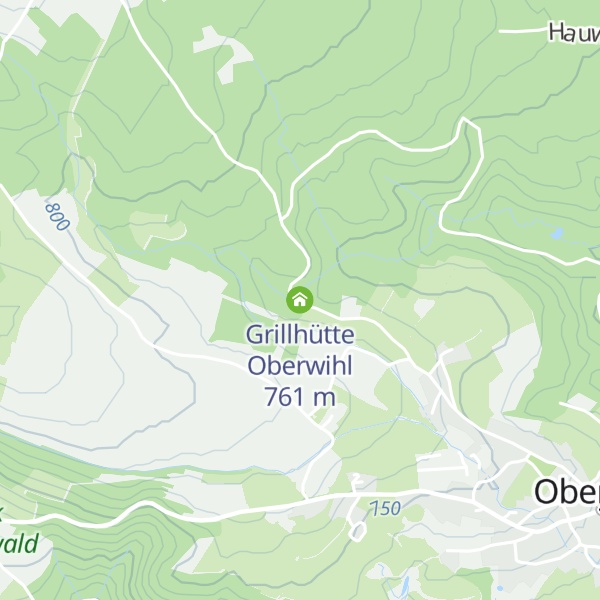 Map of Grillhütte Oberwihl