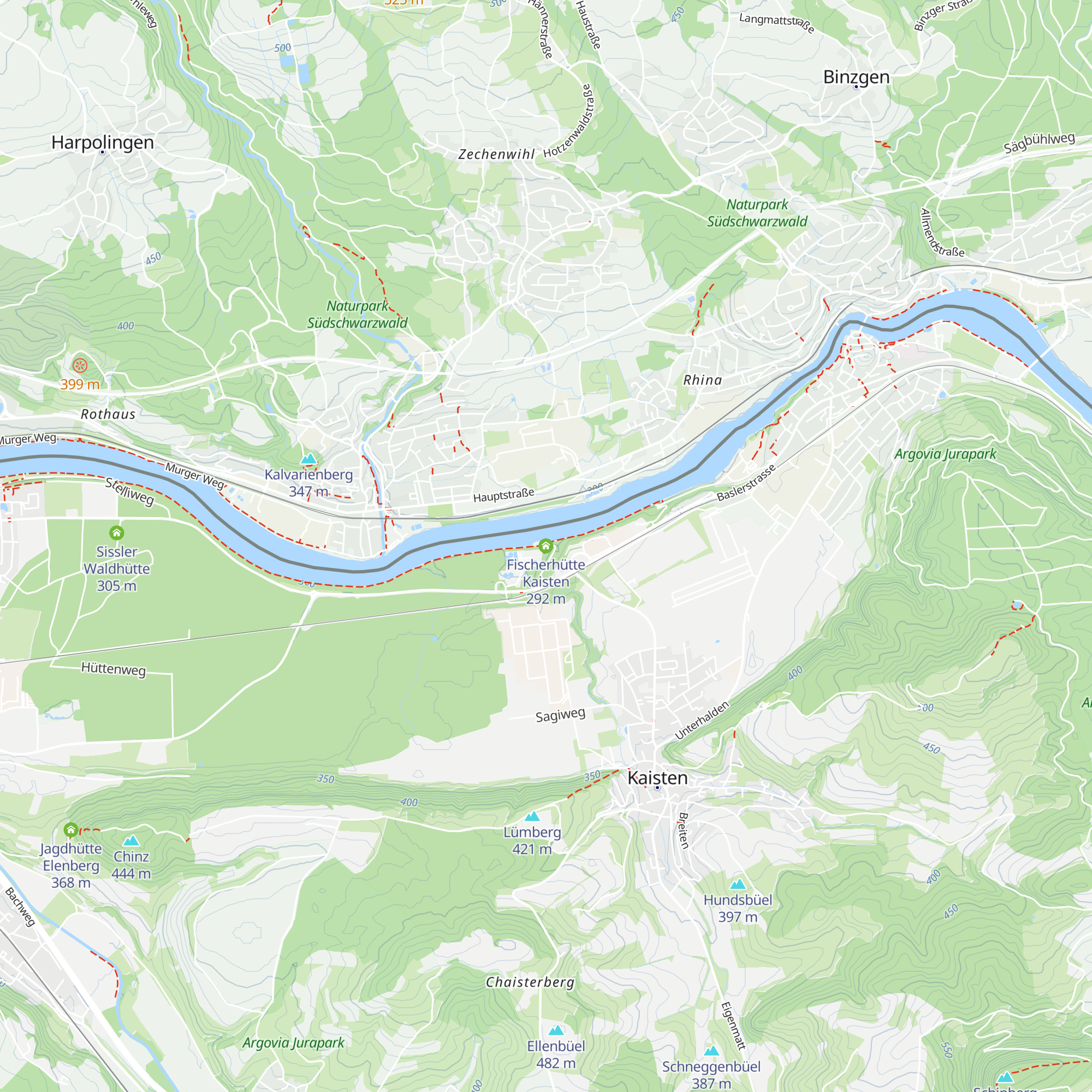 Fischerhütte Kaisten map
