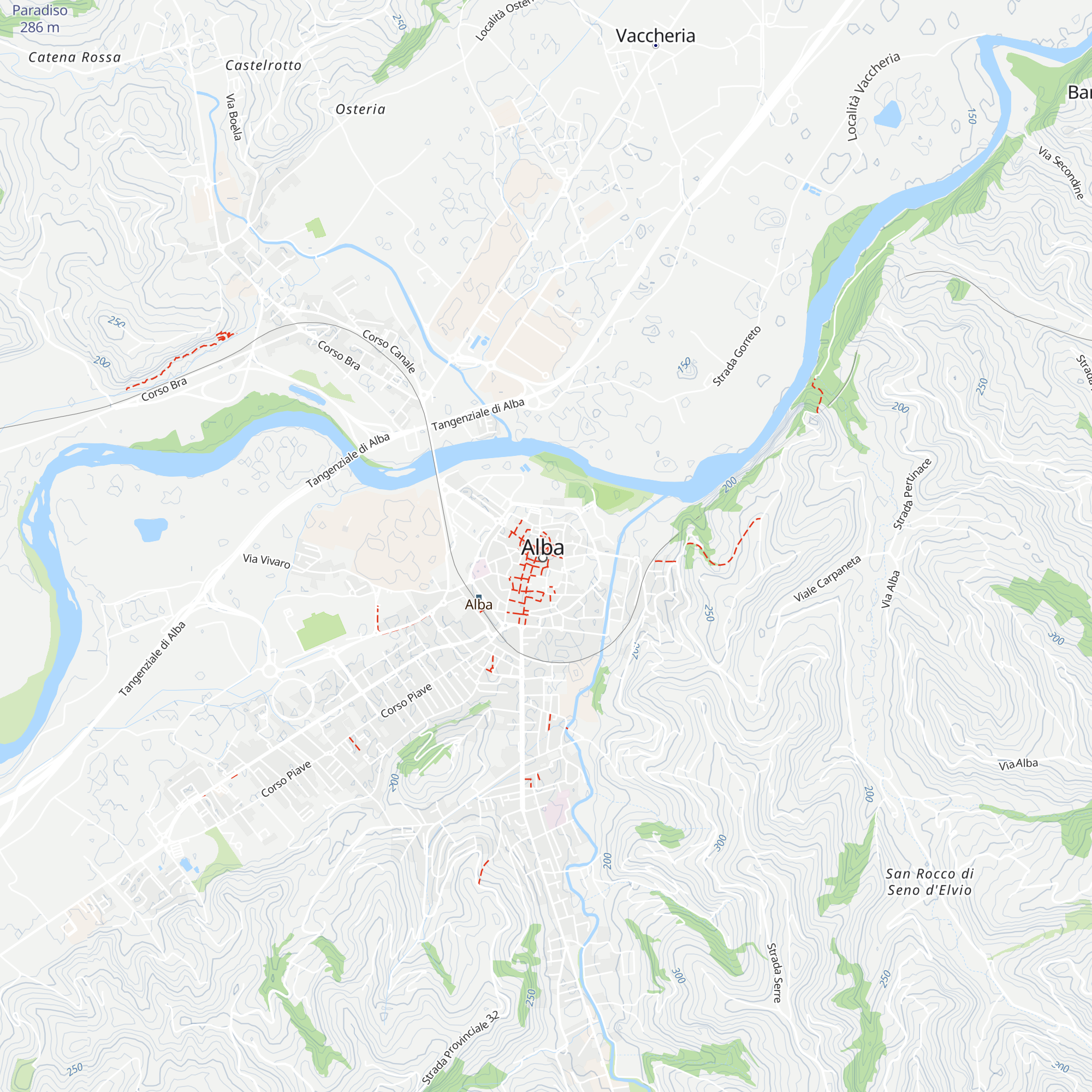 ATL Alba Bra Langhe e Roero map