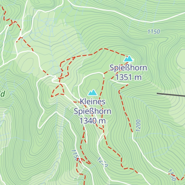 Map of Kleines Spießhorn