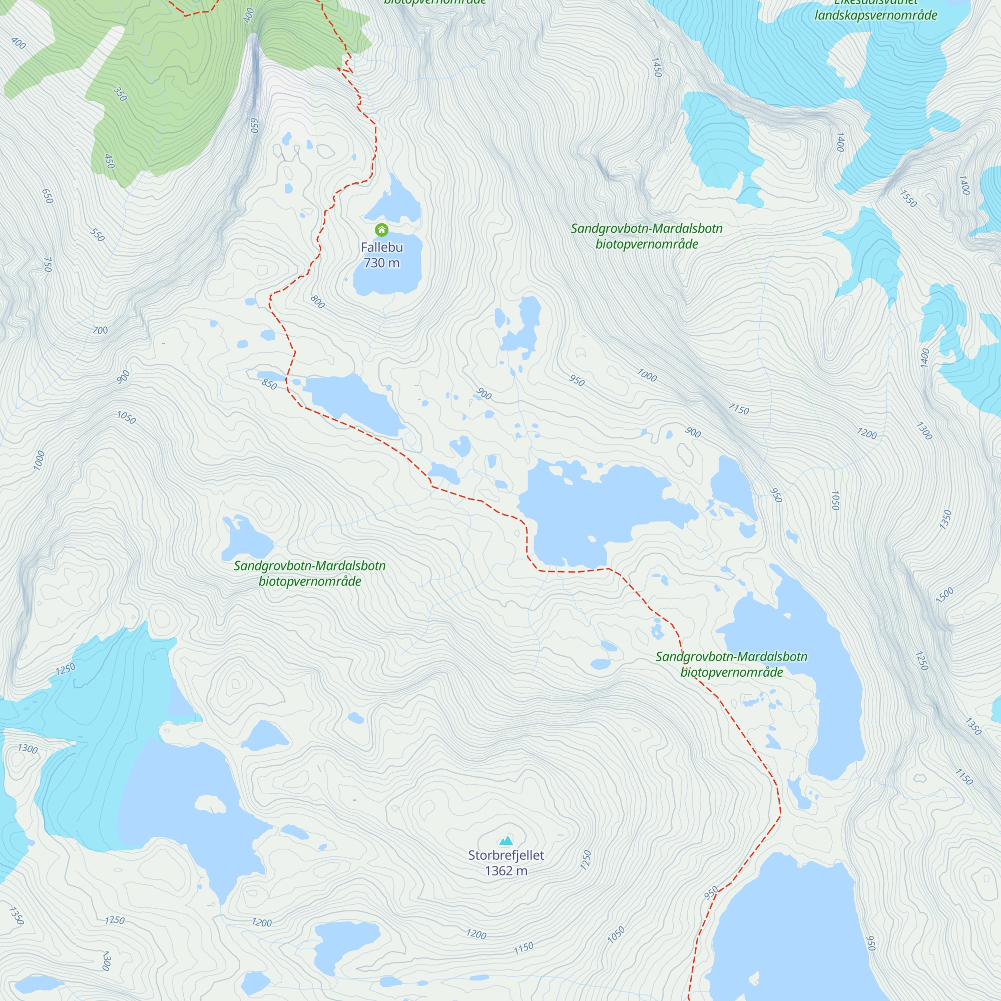 Haudukhyttå map