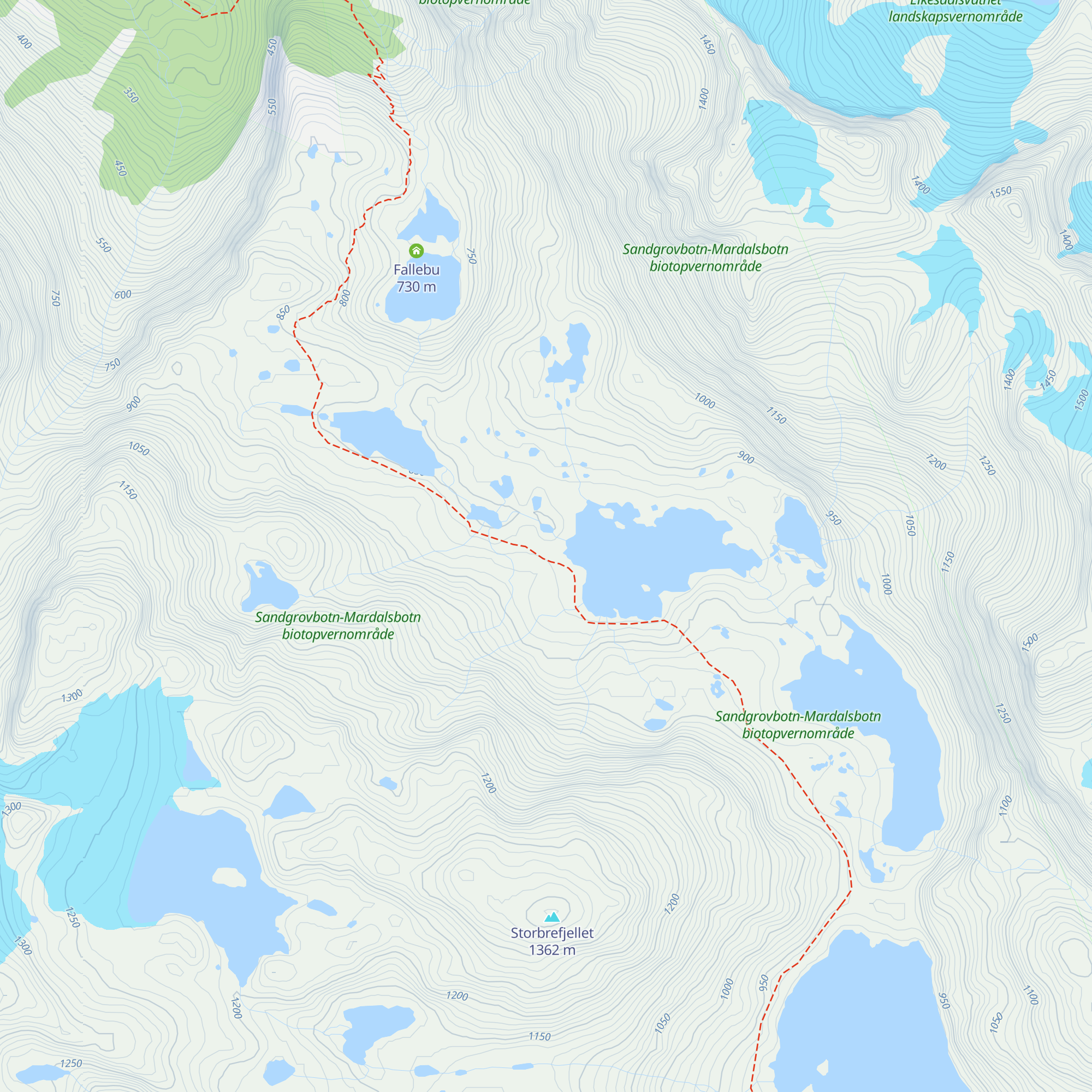 Haudukhyttå map