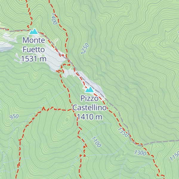 Map of Pizzo Castellino