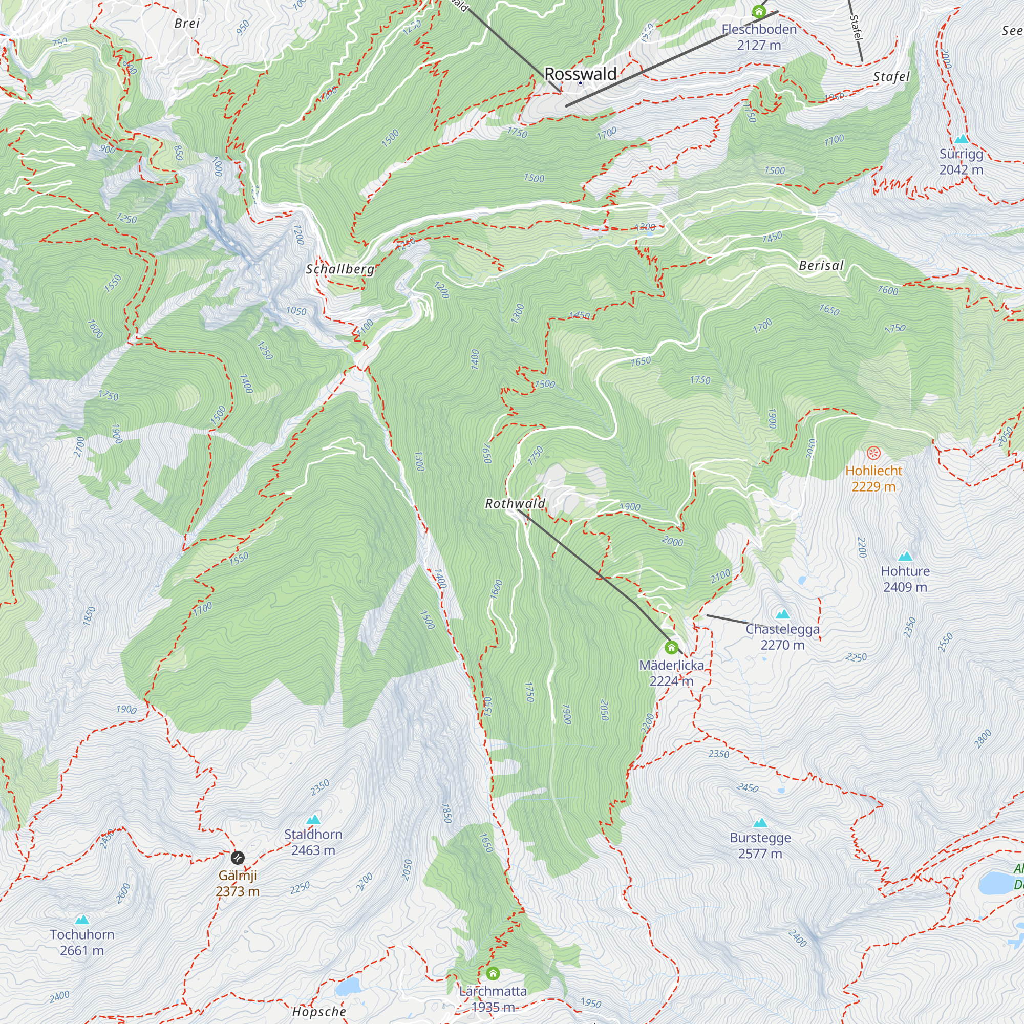 Restaurant Schutzhaus map