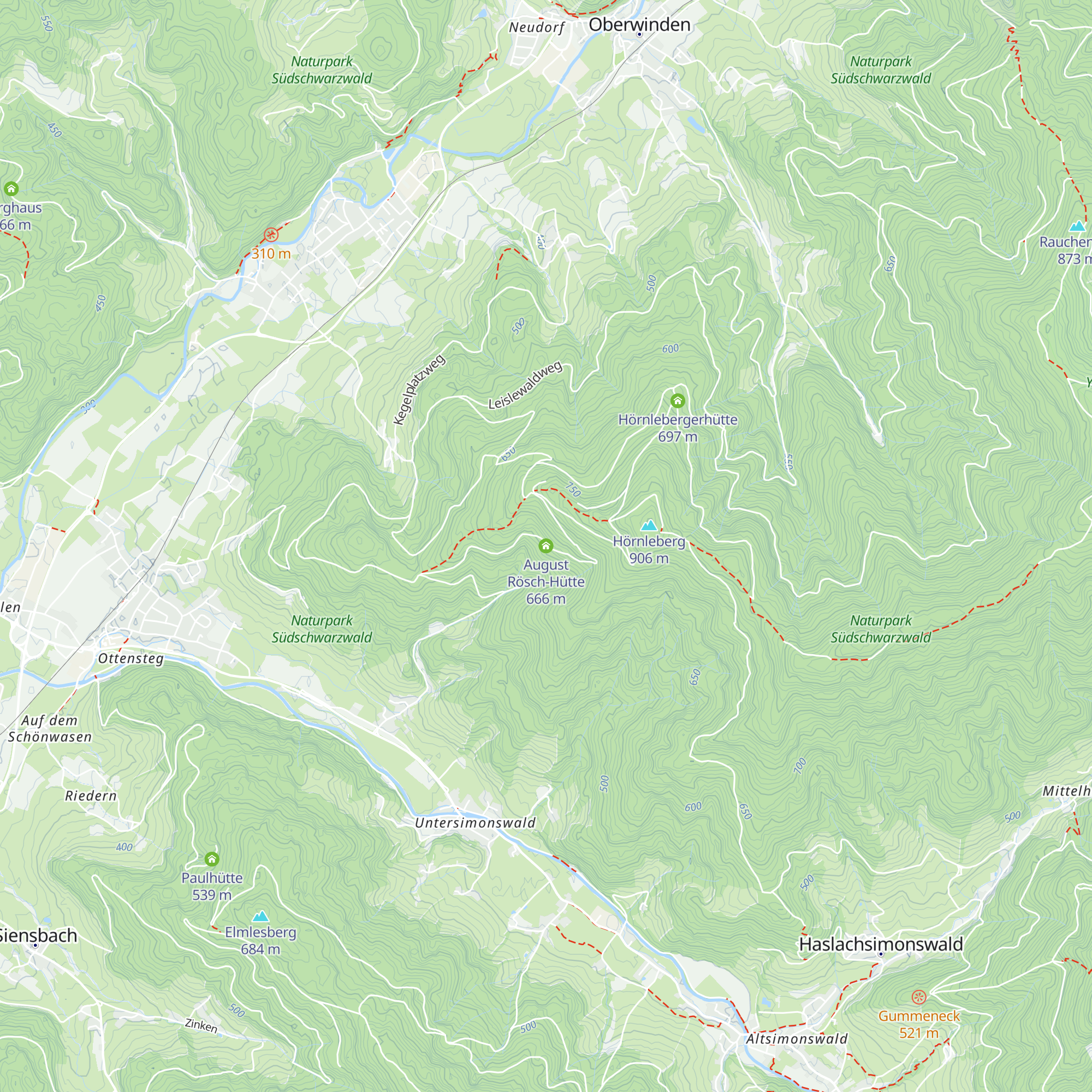 August Rösch-Hütte map
