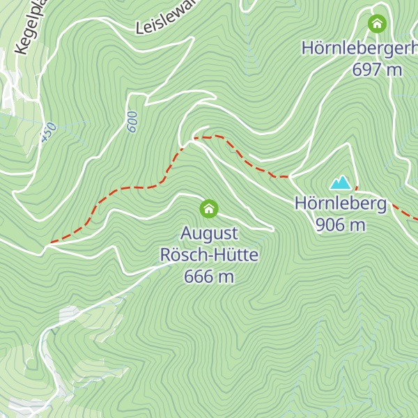 Map of August Rösch-Hütte