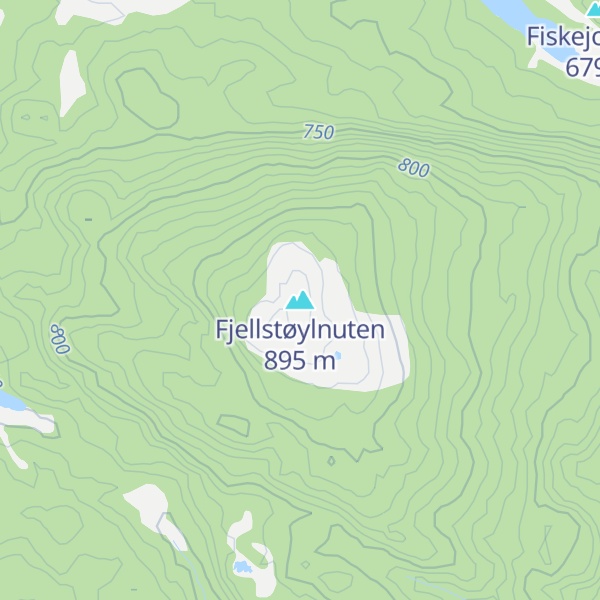 Map of Fjellstøylnuten