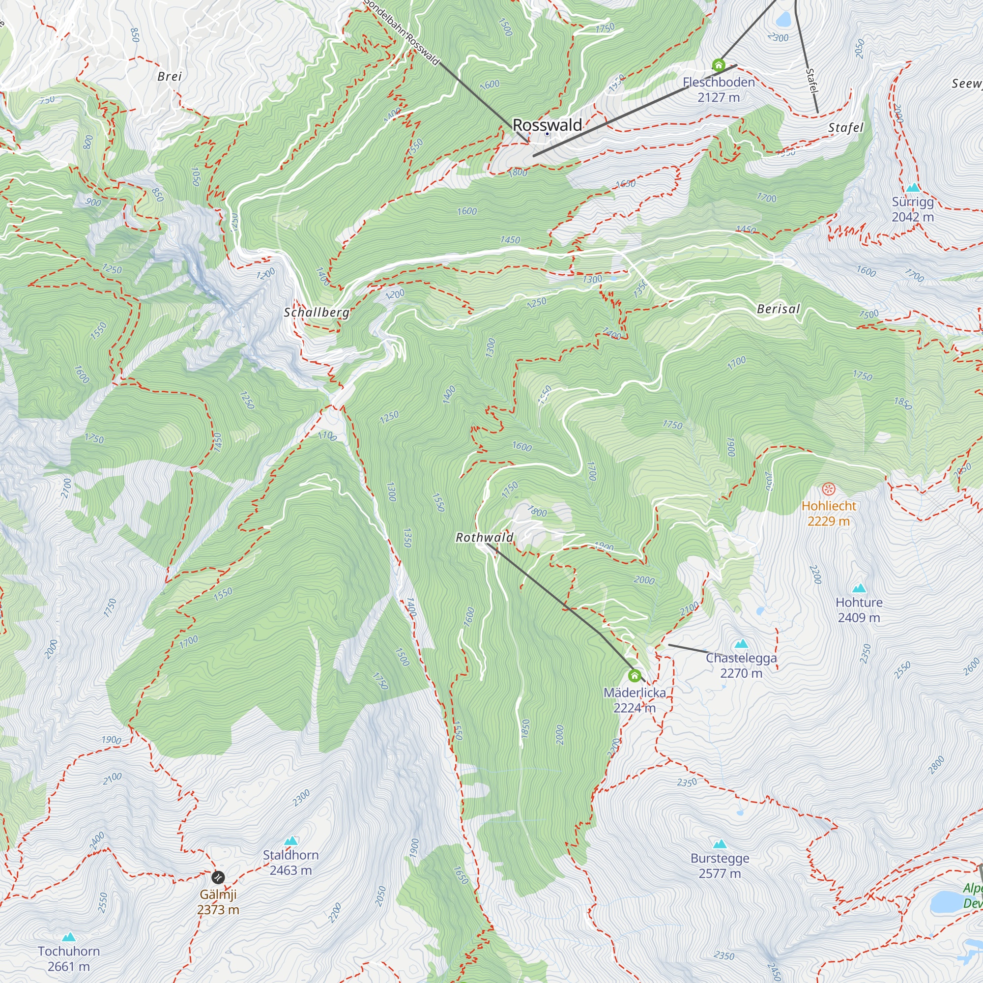 Ganterwald map