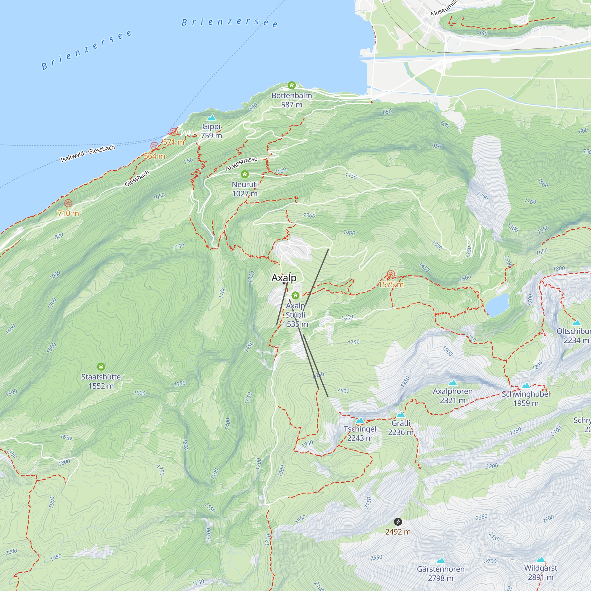 Axalp Stübli map