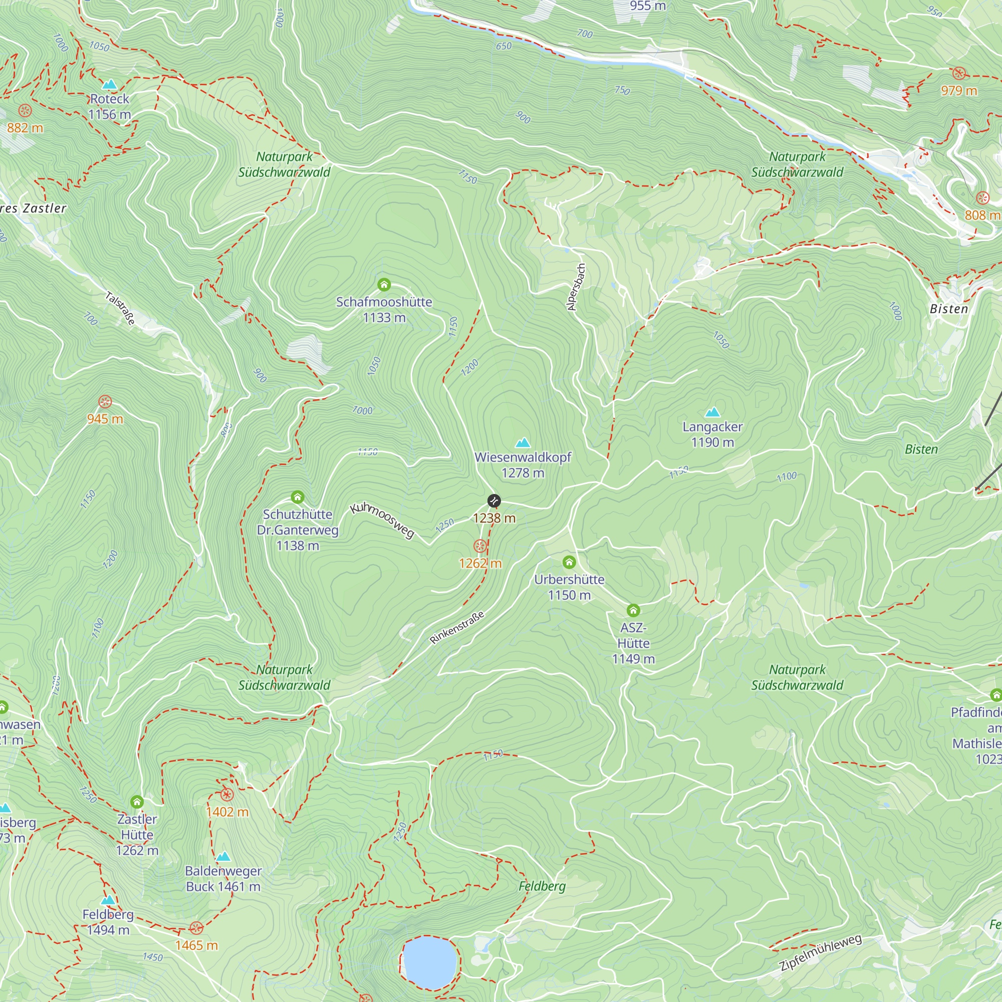 Spähneplatzhütte map