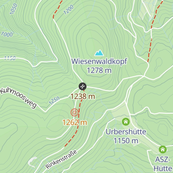 Map of Spähneplatzhütte