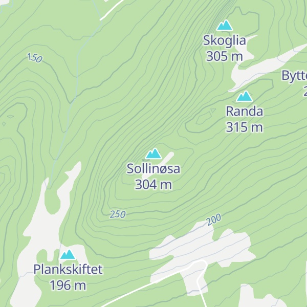 Map of Sollinøsa