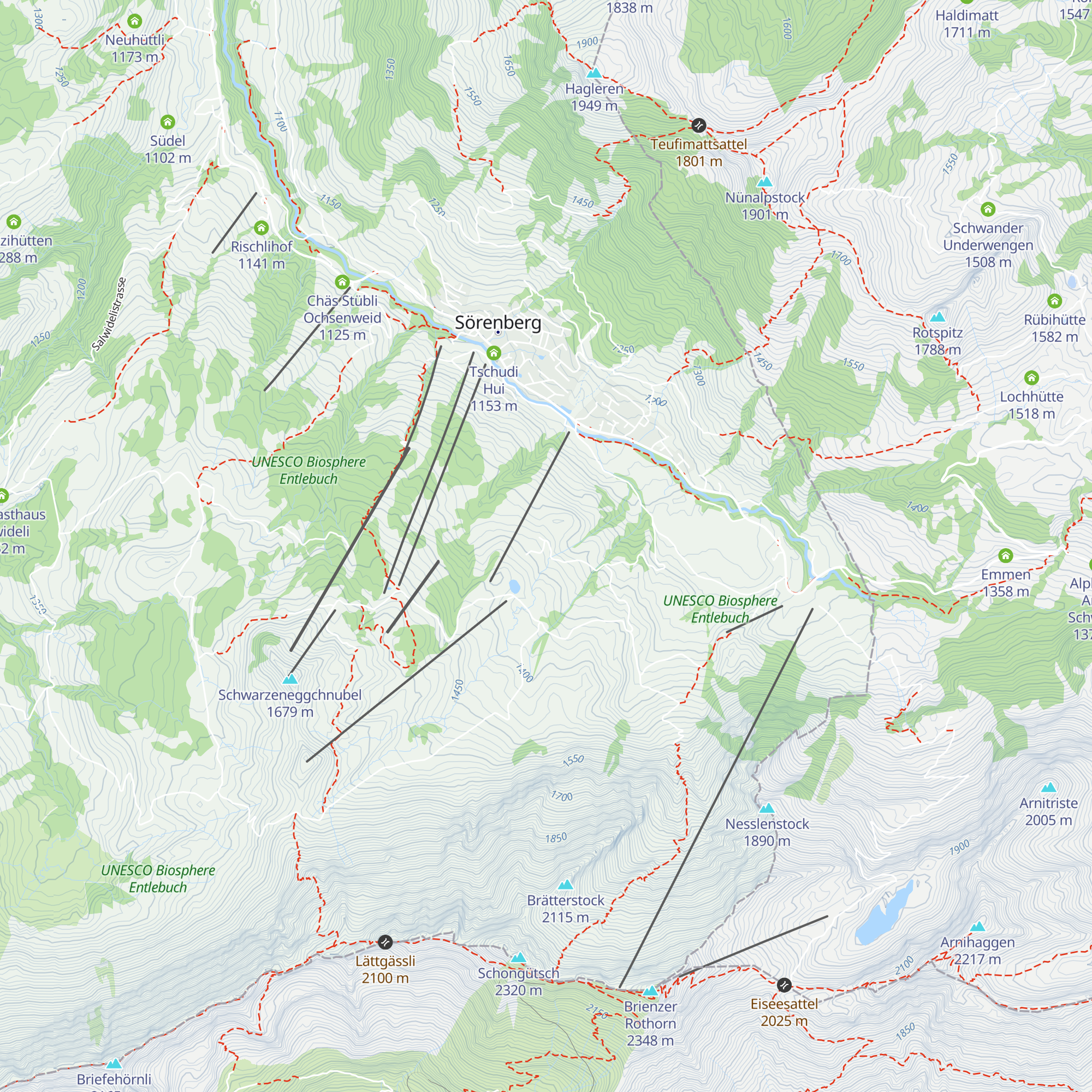 Skihütte Schwand map