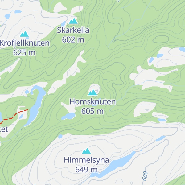 Map of Homsknuten