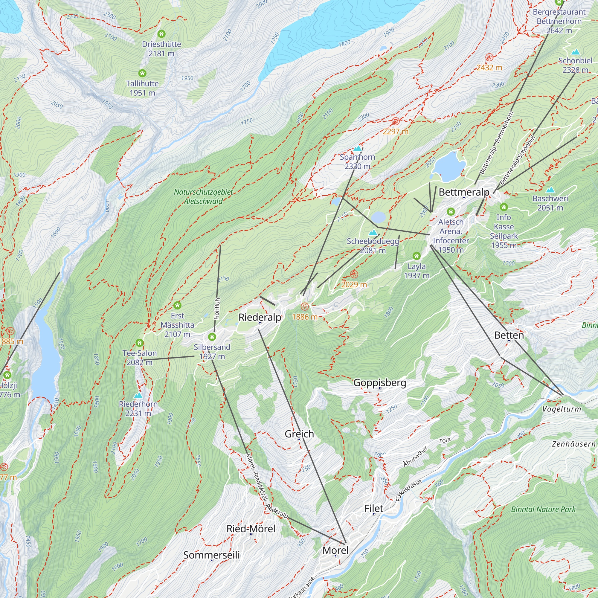 Bergdohle map