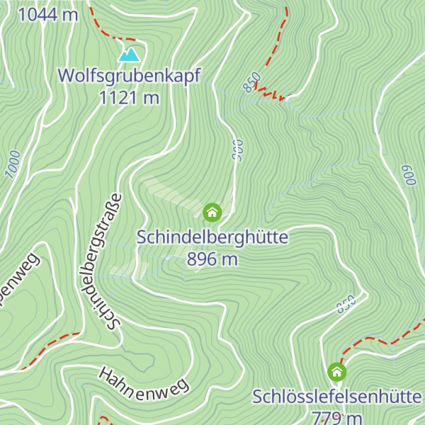 Map of Schindelberghütte