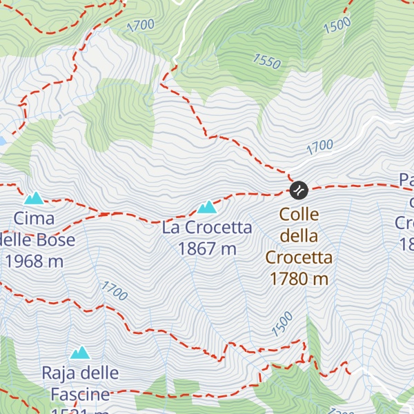 Map of La Crocetta