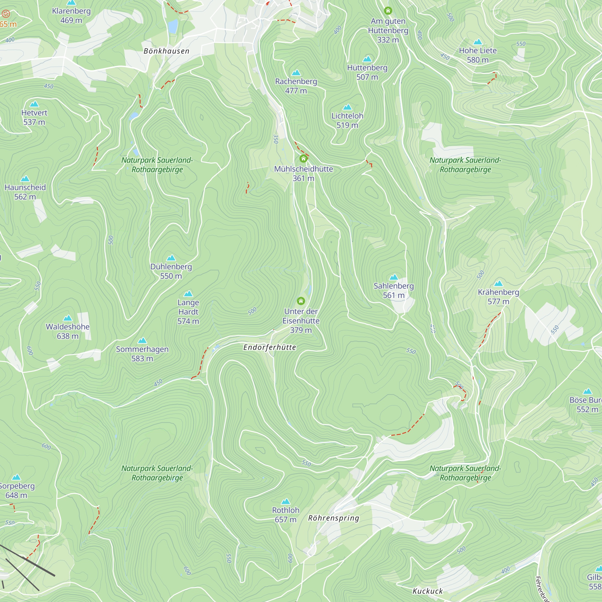Unter der Eisenhütte map