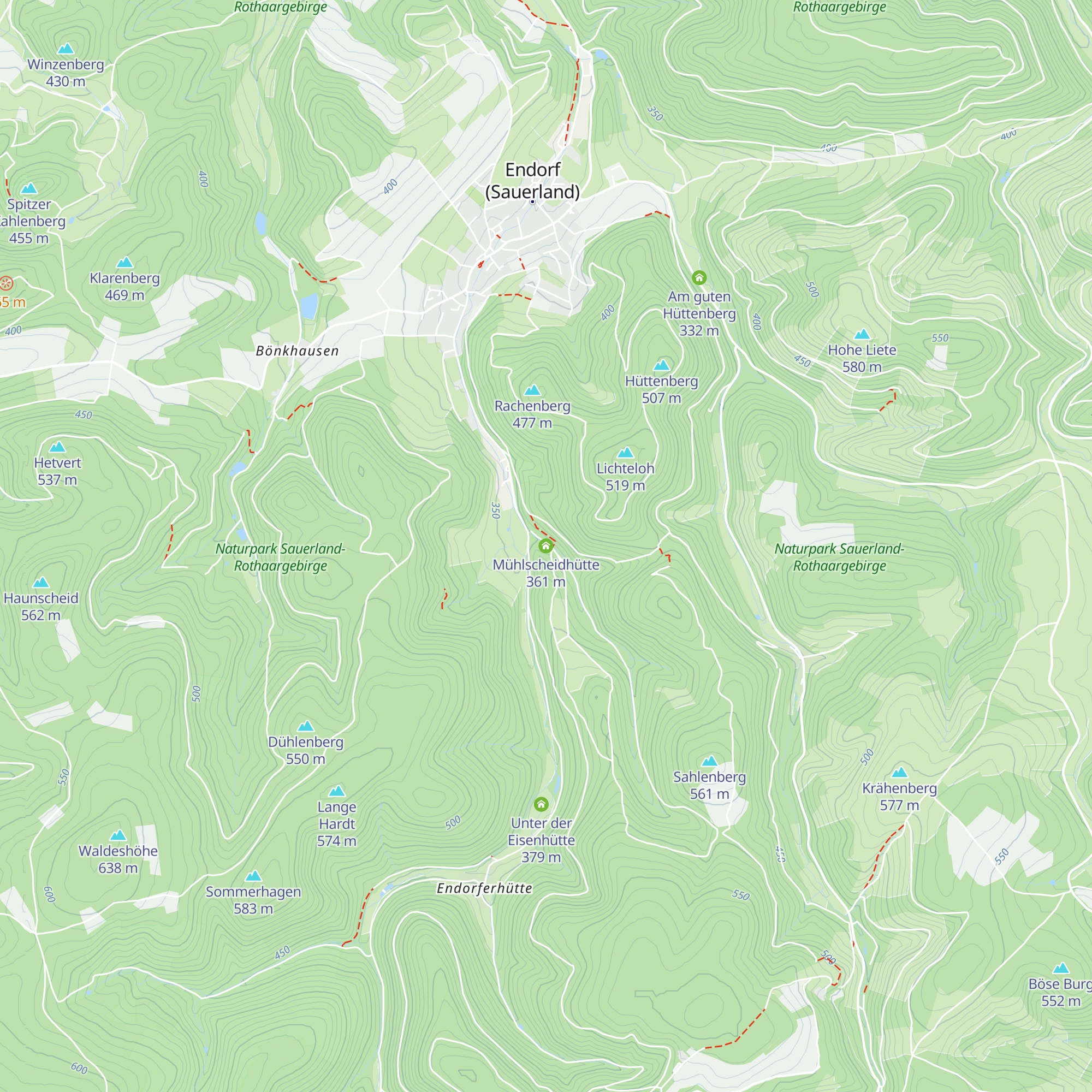 Mühlscheidhütte map