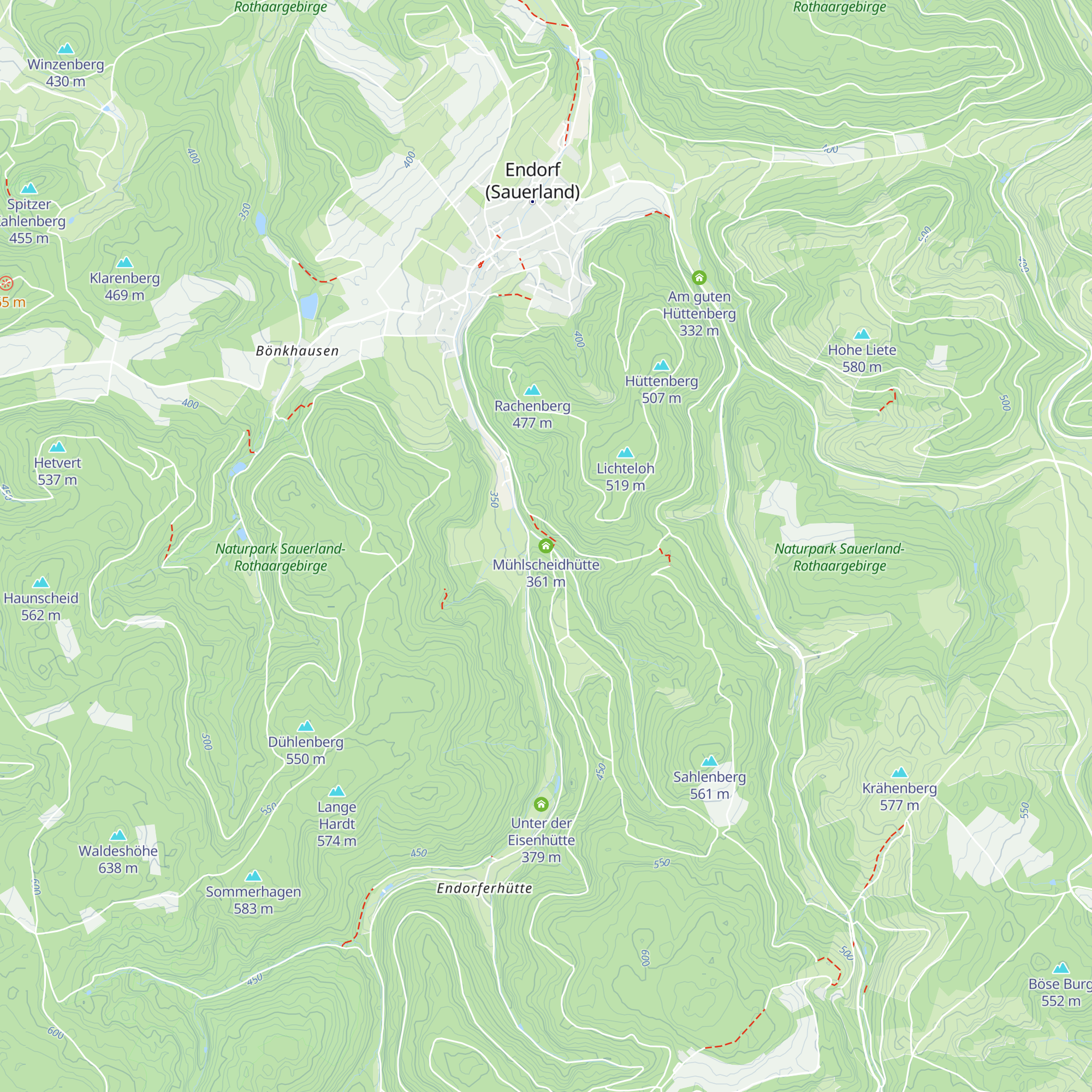 Mühlscheidhütte map