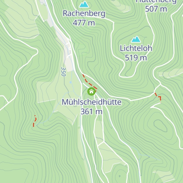 Map of Mühlscheidhütte