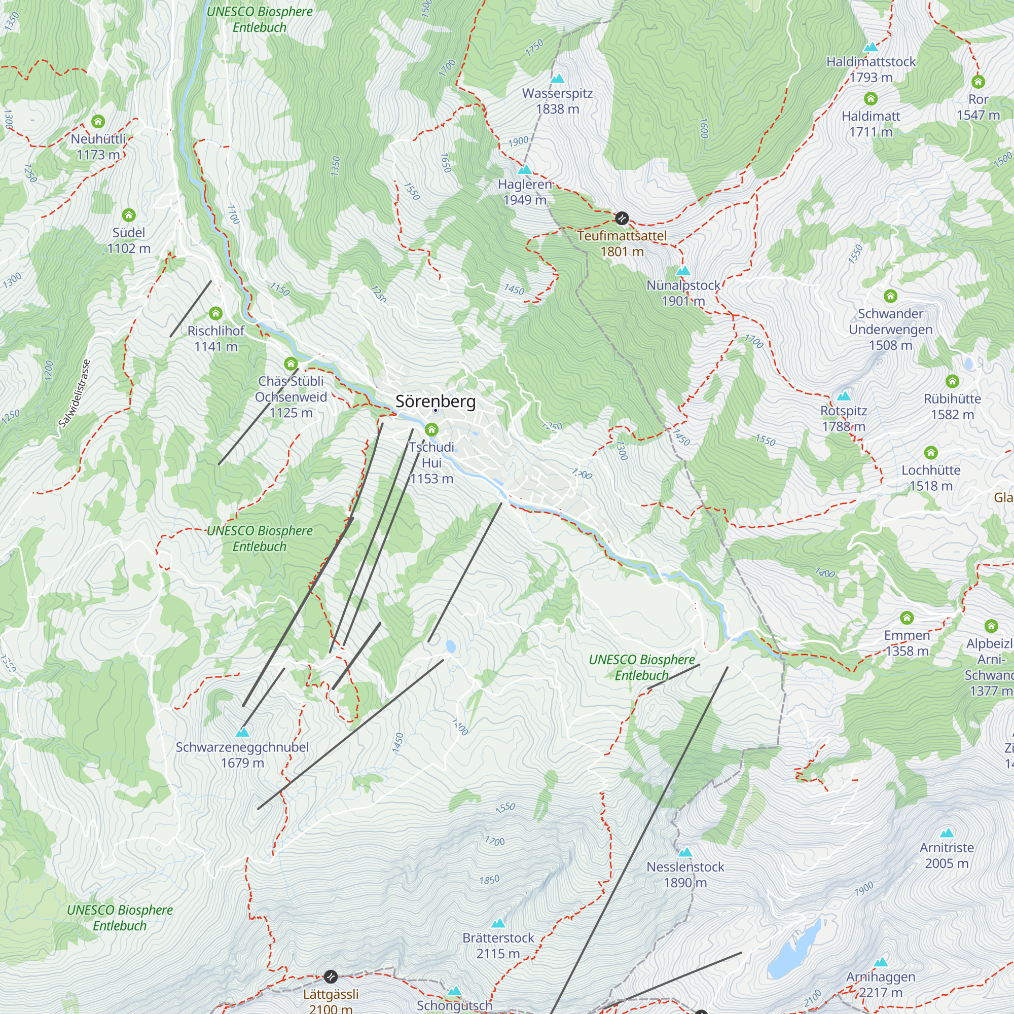Chalet Sörenberg map
