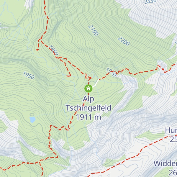 Map of Alp Tschingelfeld