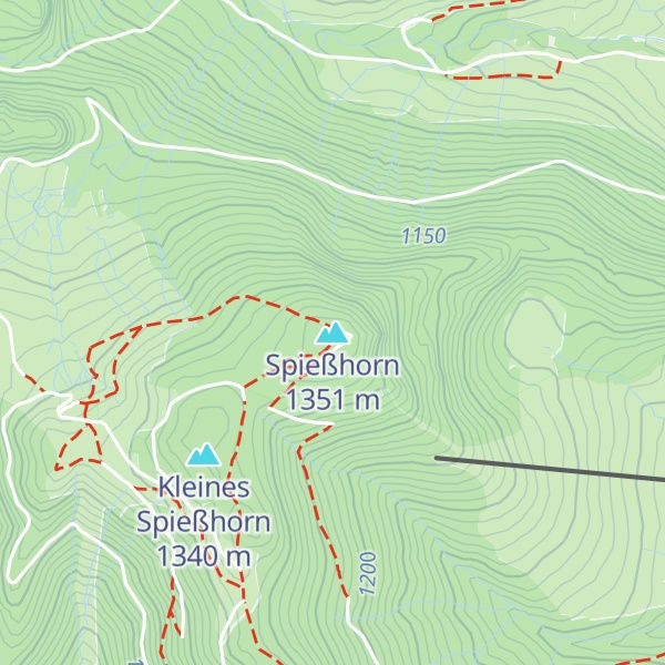 Map of Spießhorn