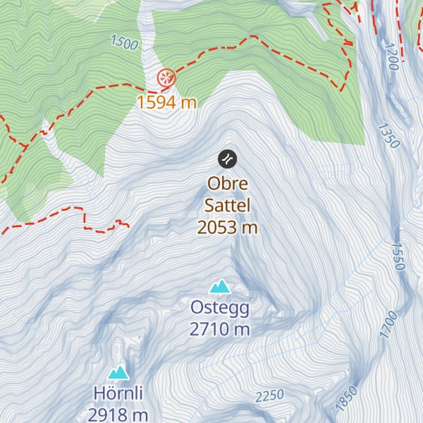Map of Eiger-Ostegghütte
