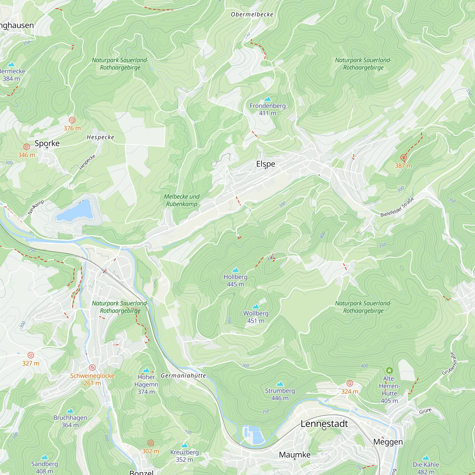 SGV-Hütte Elspe map