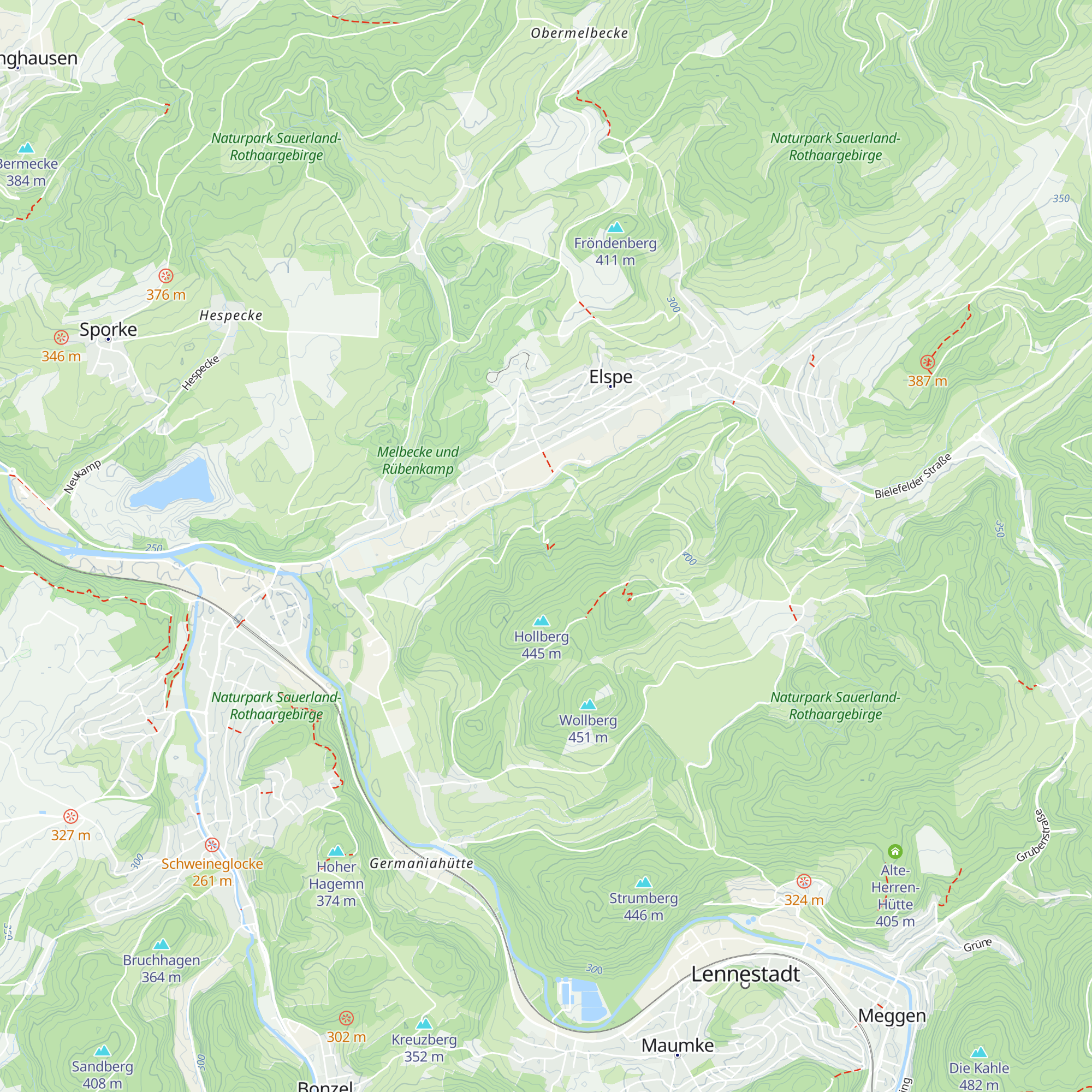 SGV-Hütte Elspe map