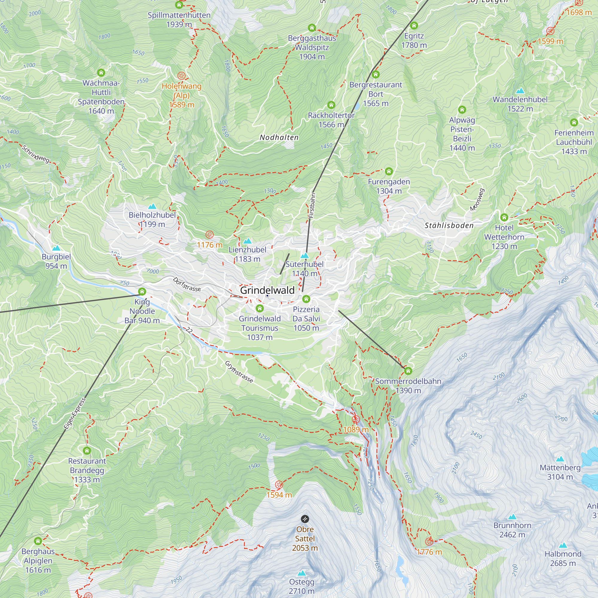 Alte Post map