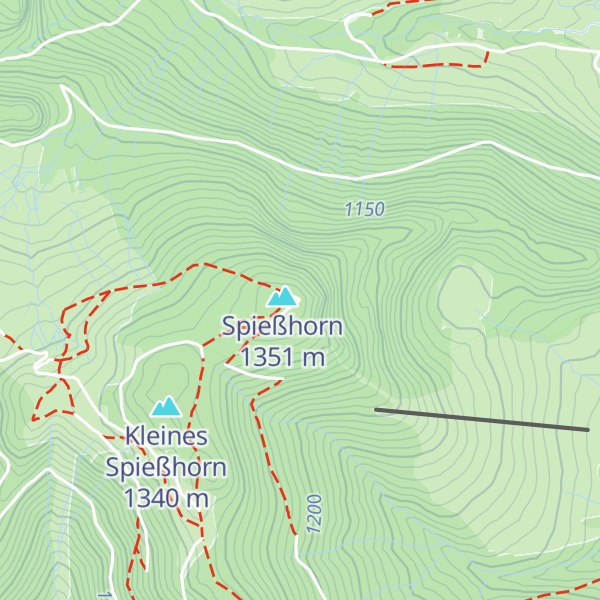 Map of Spießhornhütte