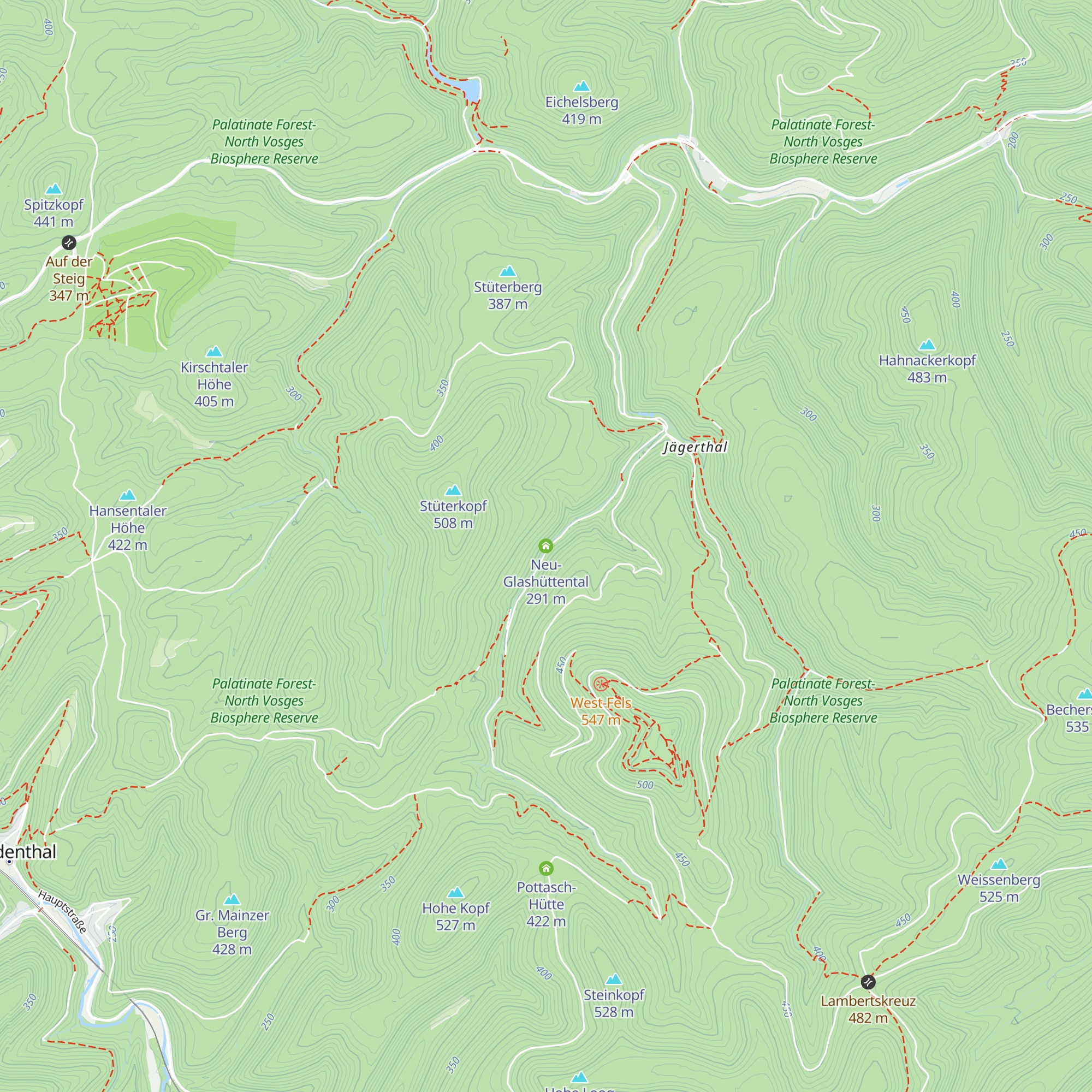 Neu-Glashüttental map