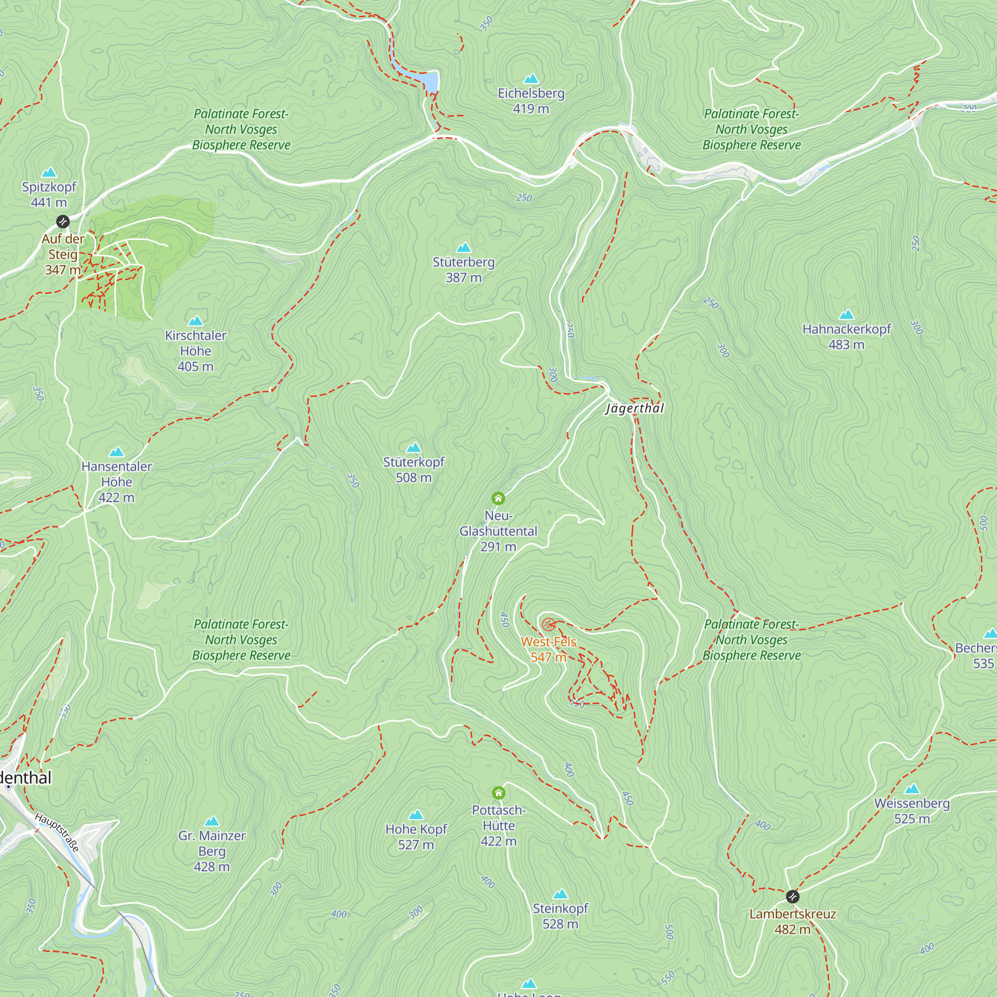 Neu-Glashüttental map