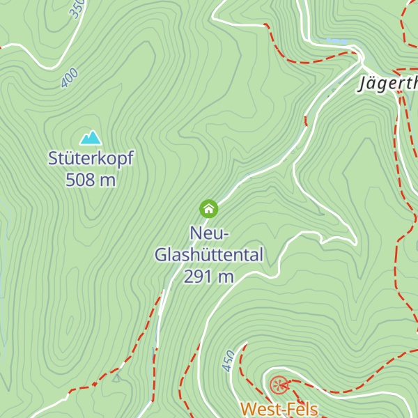 Map of Neu-Glashüttental