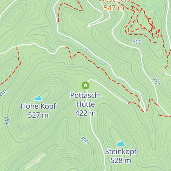 Map of Pottasch-Hütte