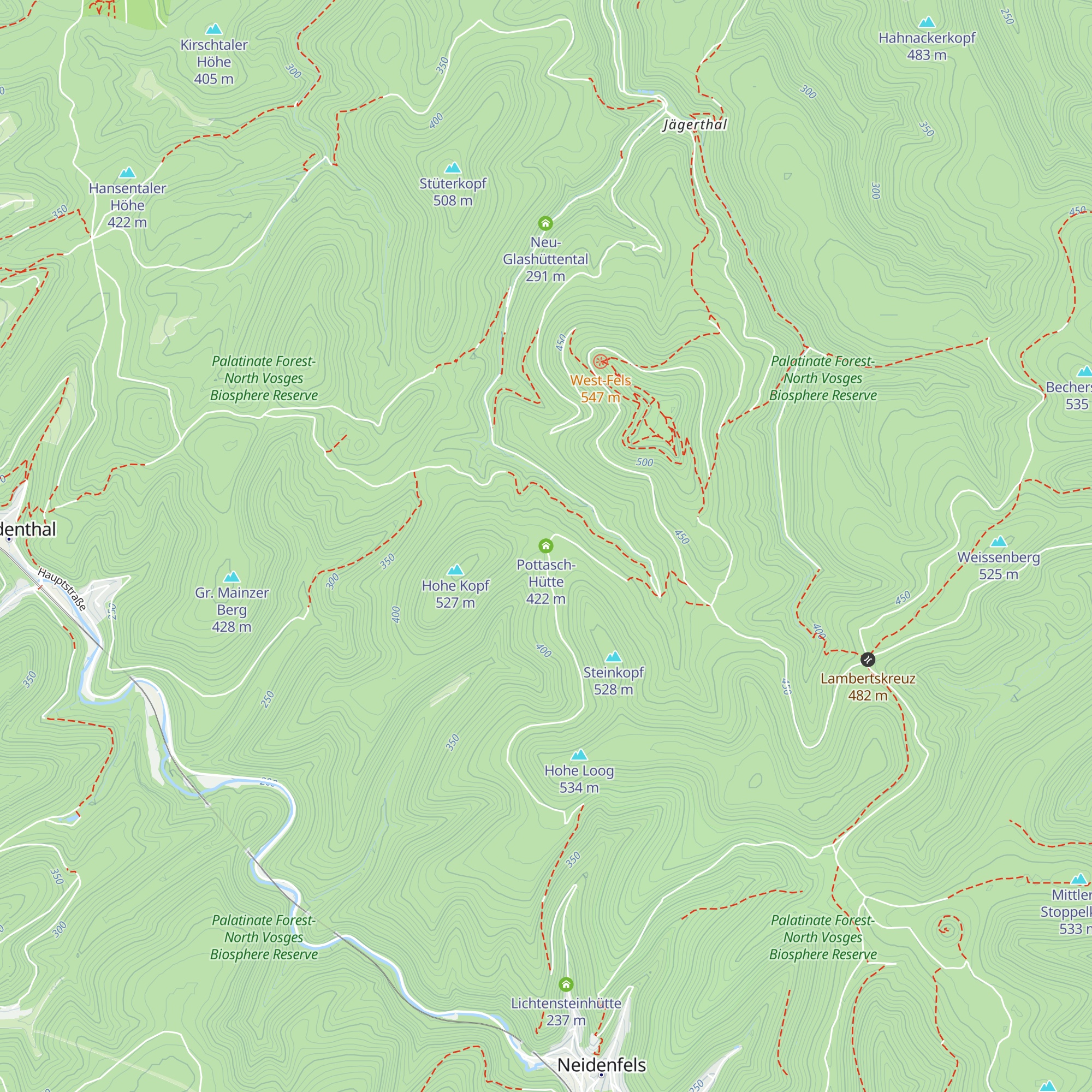 Pottasch-Hütte map