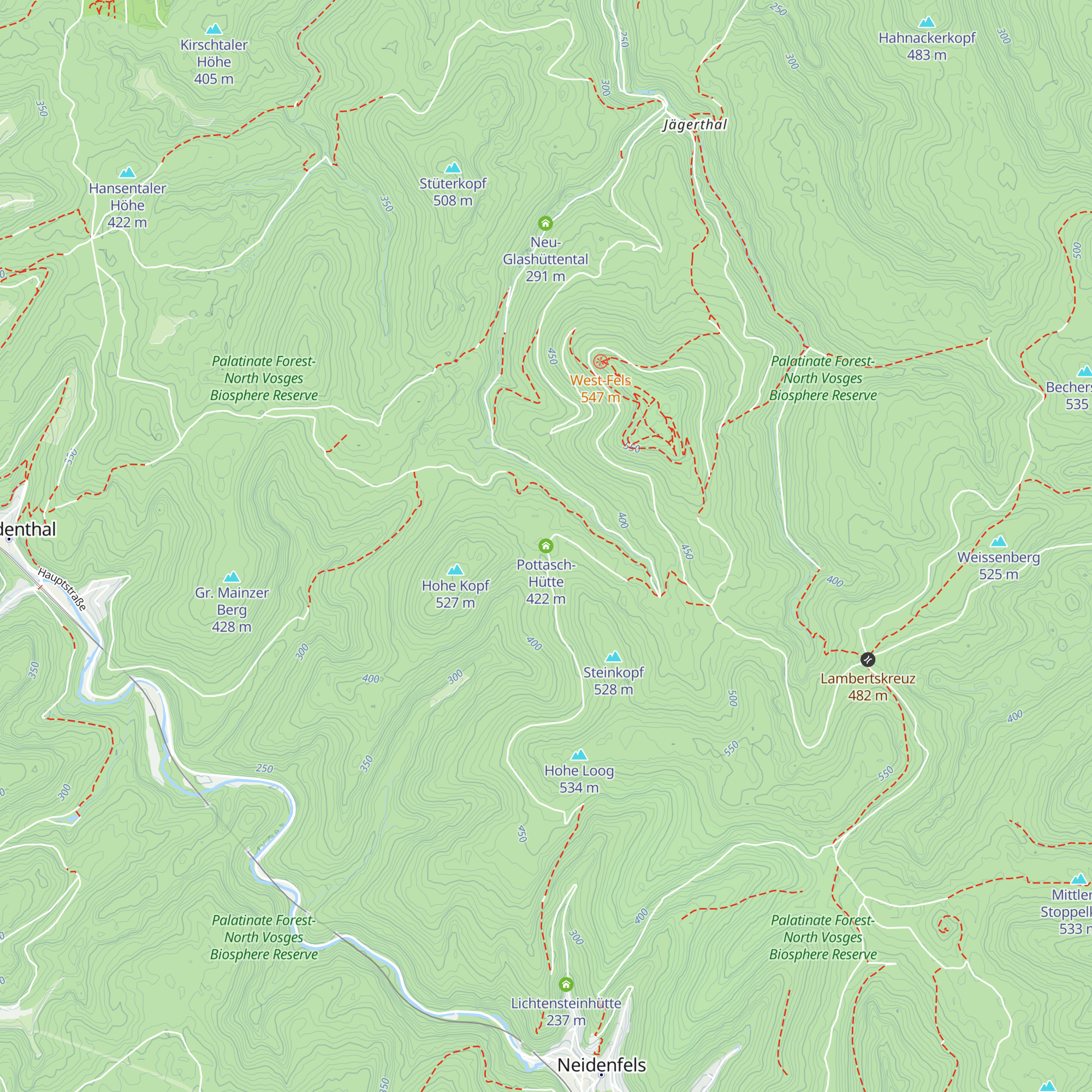 Pottasch-Hütte map