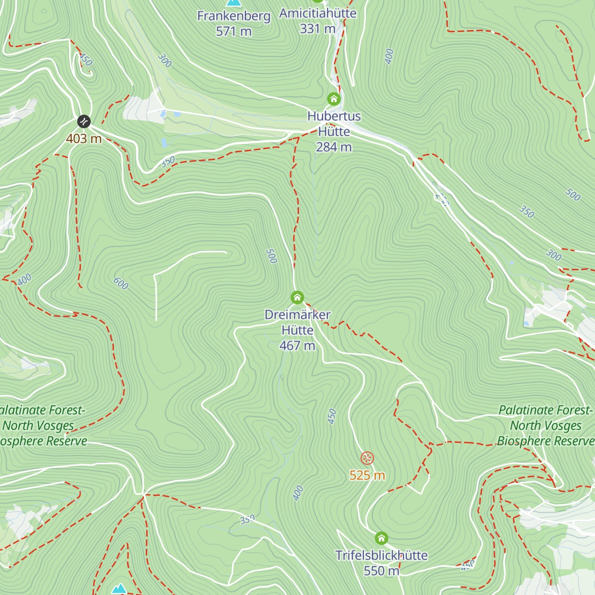 Dreimärker Hütte map