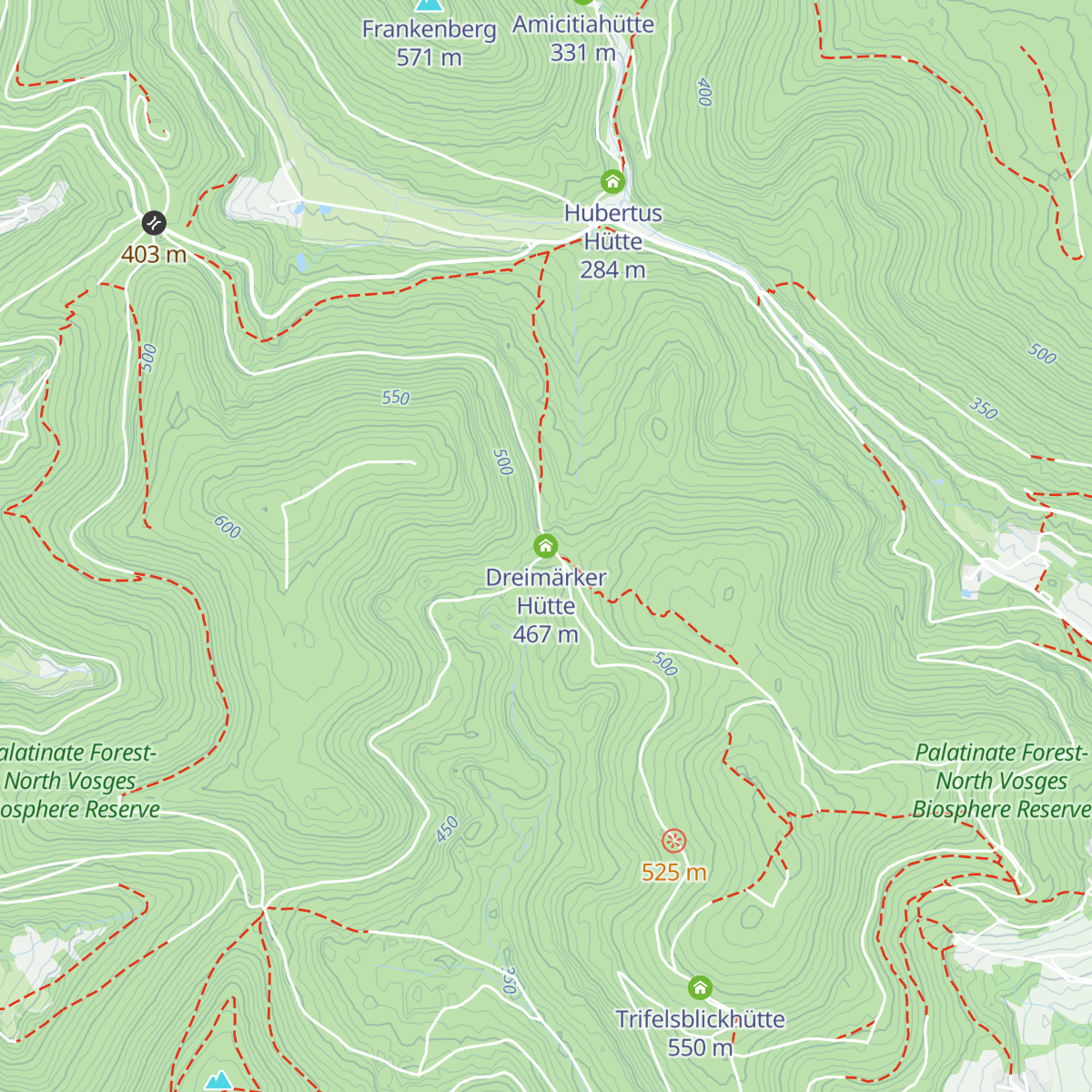 Dreimärker Hütte map