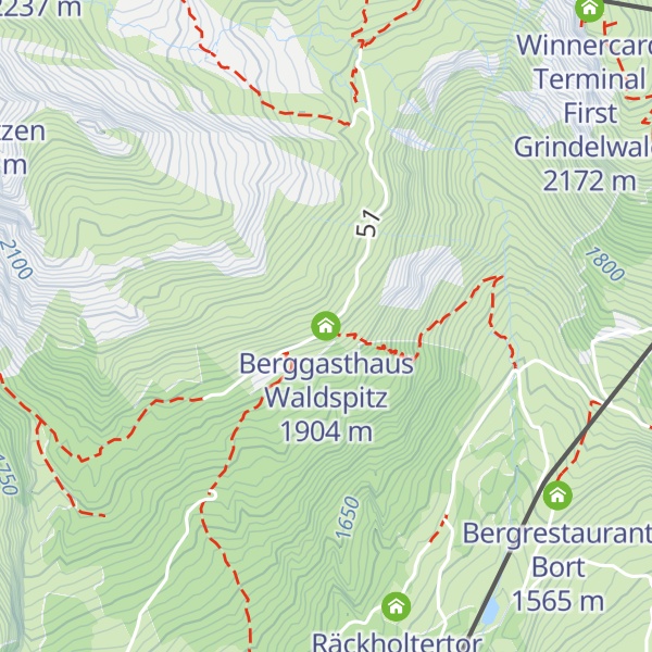 Map of Berggasthaus Waldspitz