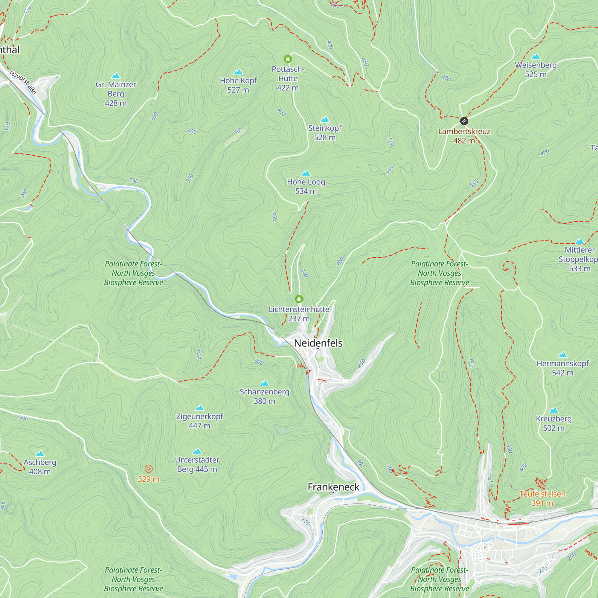 Lichtensteinhütte map