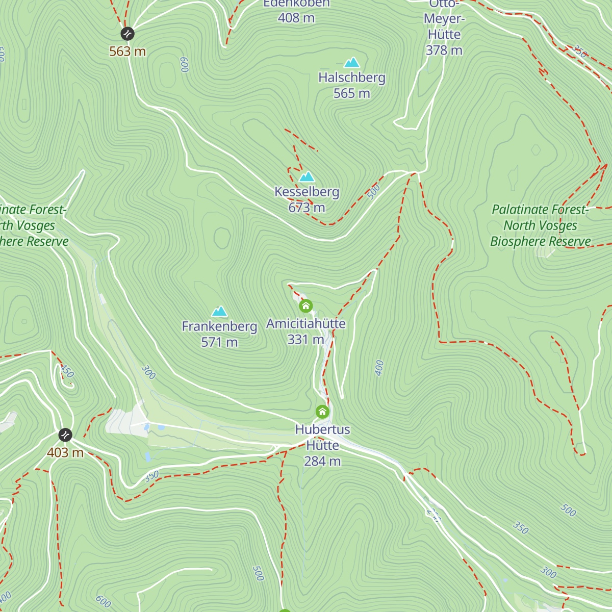 Amicitiahütte map