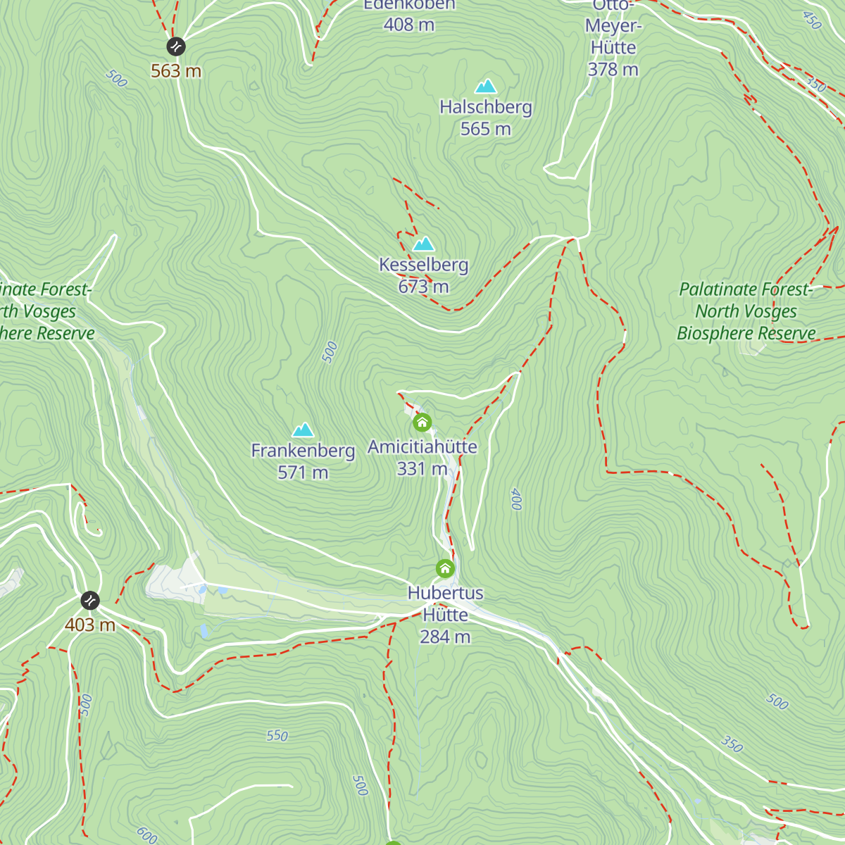 Amicitiahütte map