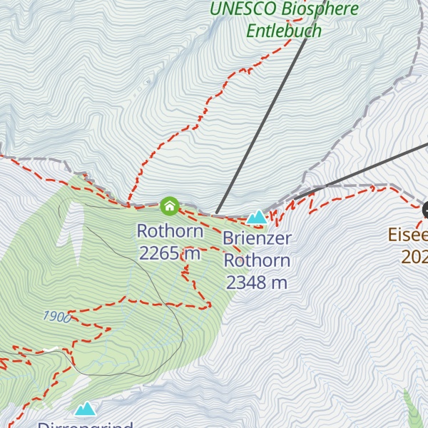 Map of Gipfel Restaurant Rothorn