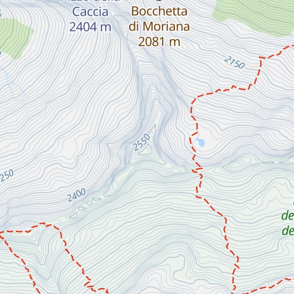 Map of Pizzo della Moriana