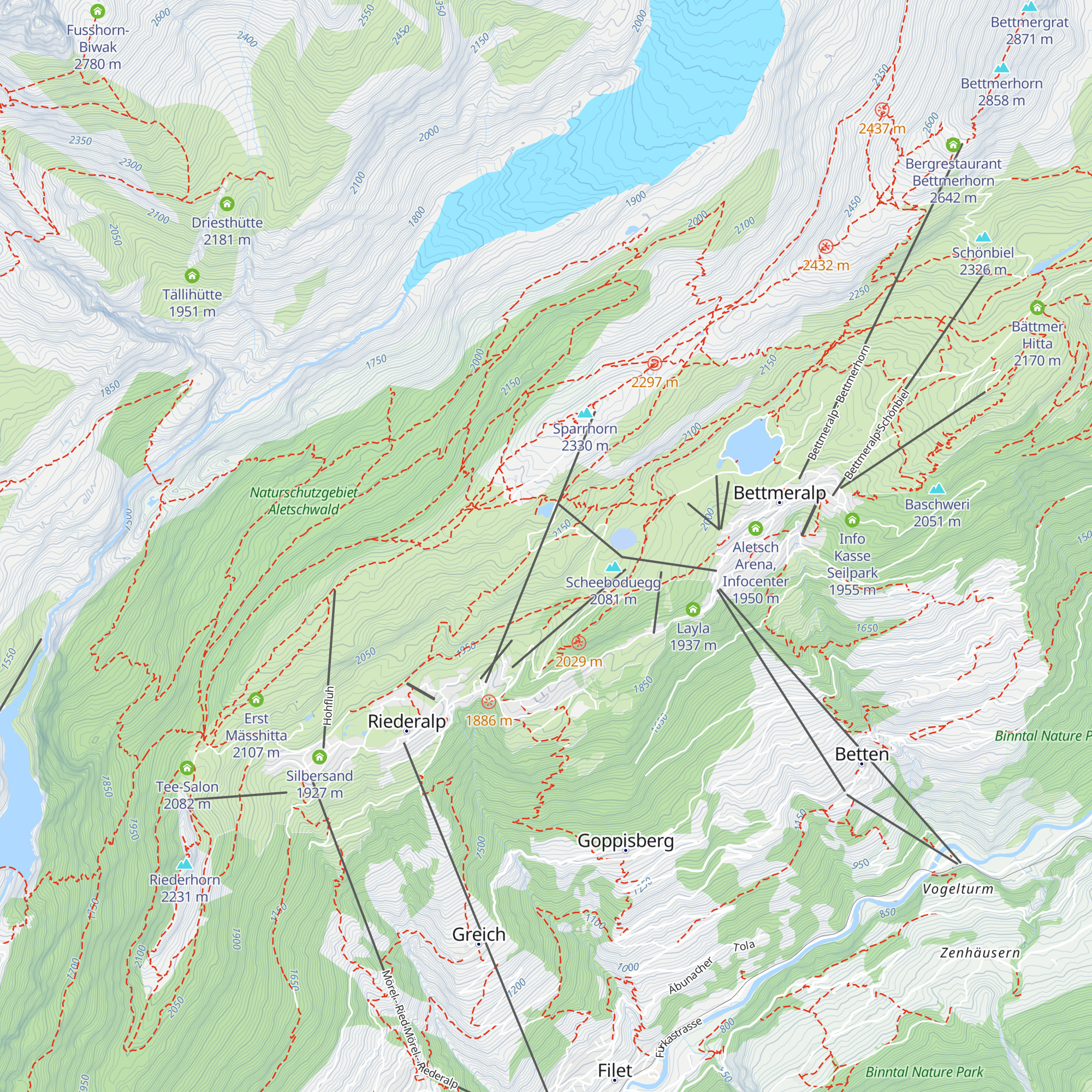 Restaurant Chüestall map