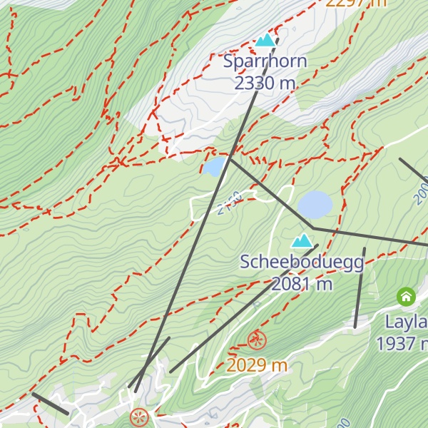 Map of Restaurant Chüestall